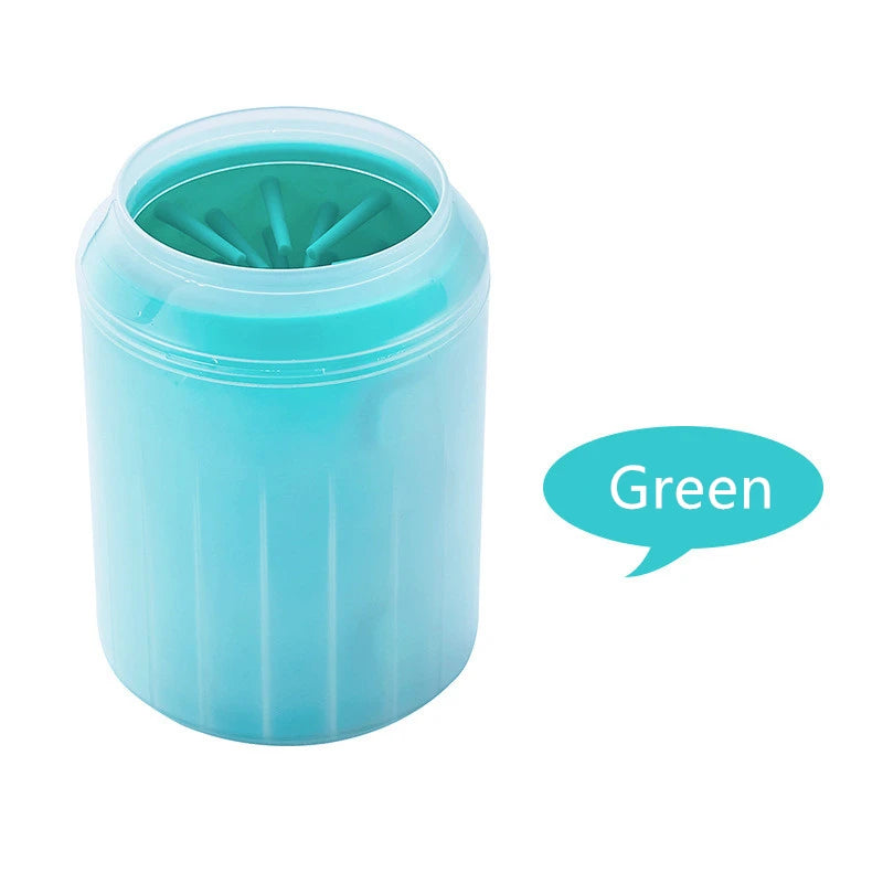 Dog Paw Clean up Cup with Soft Silicone Combs