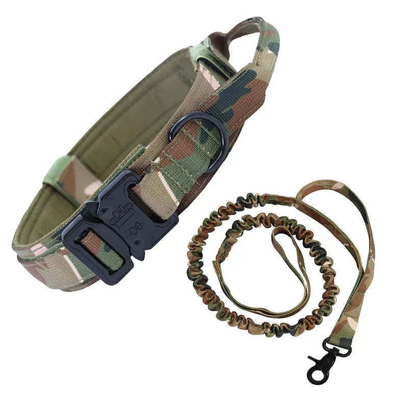 Tactical Dog Collars and Dog Leash Set for Larger Dogs