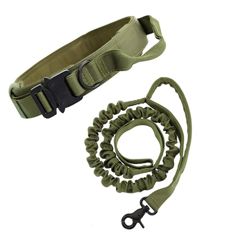 Tactical Dog Collars and Dog Leash Set for Larger Dogs