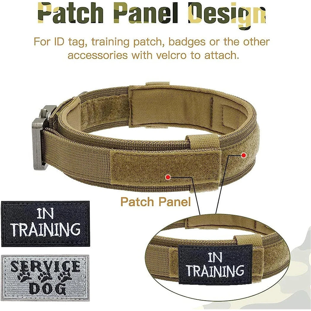 Tactical Dog Collars and Dog Leash Set for Larger Dogs