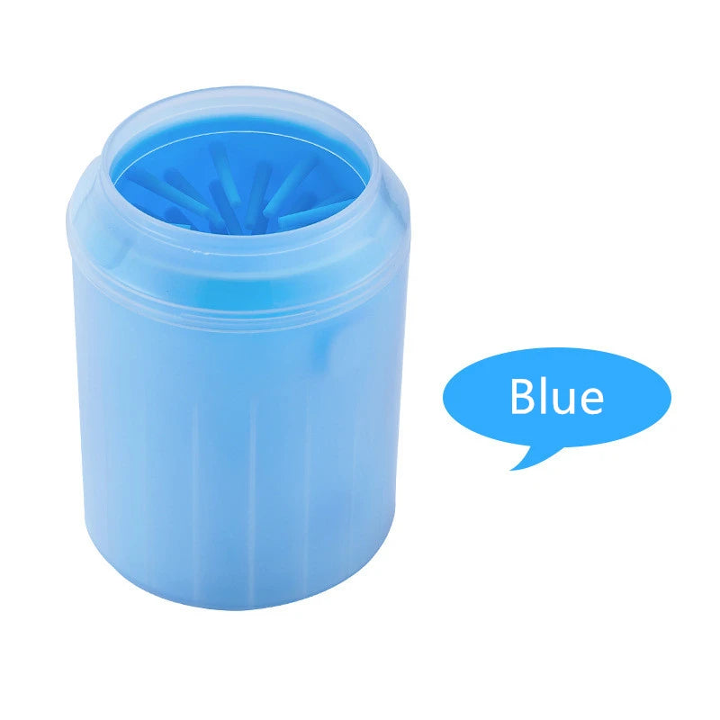 Dog Paw Clean up Cup with Soft Silicone Combs