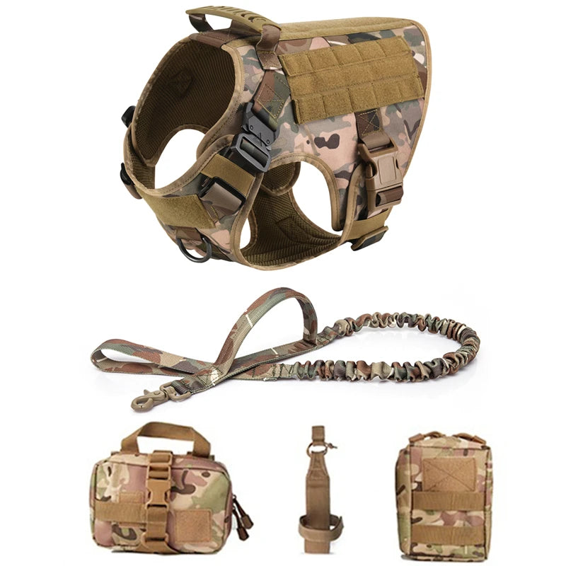 Tactical Harness Kits with Leash and Pack Bags