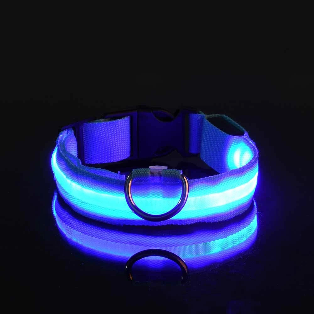 Nylon LED Night Safety Dog Collar