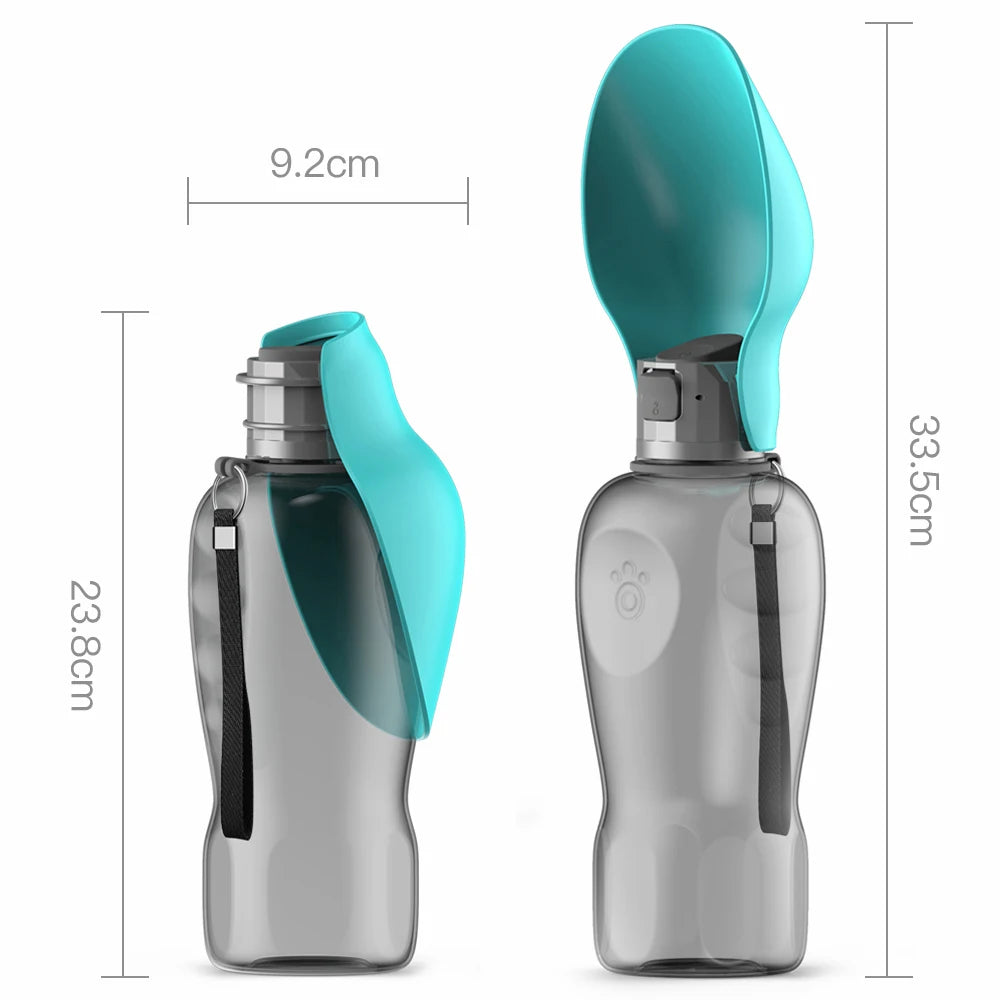 Portable Dog Water Bottle with Dispenser 