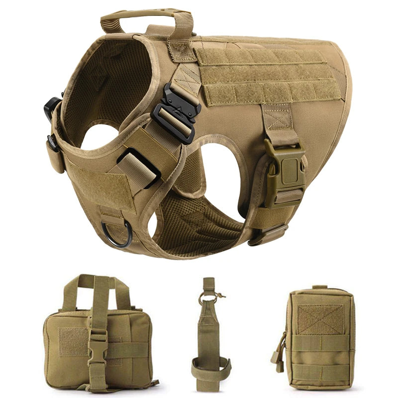 Tactical Harness Kits with Leash and Pack Bags