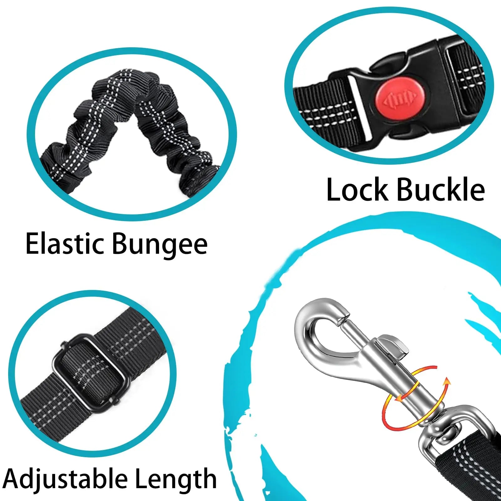 Adjustable Heavy Duty Dog Seat Belt