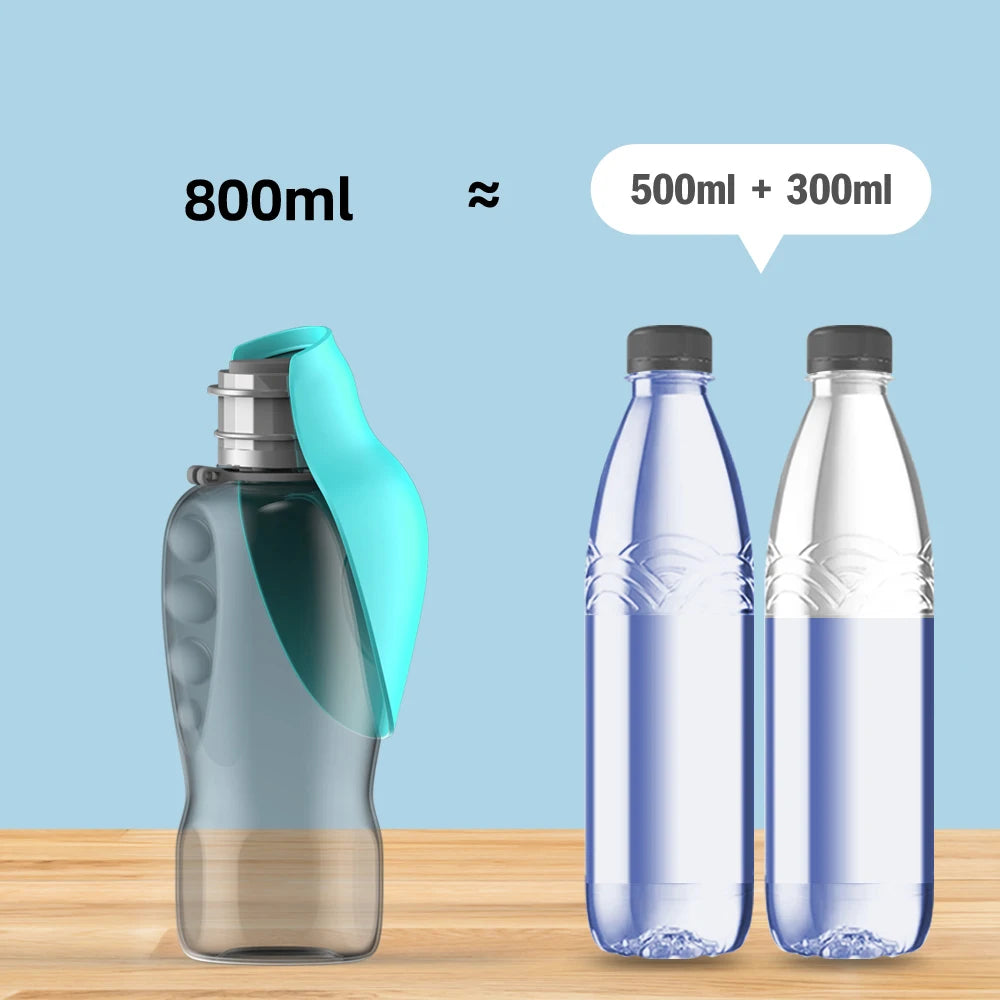 Portable Dog Water Bottle with Dispenser 