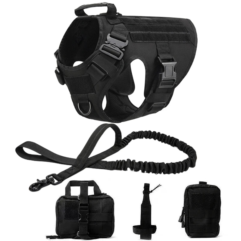 Tactical Harness Kits with Leash and Pack Bags