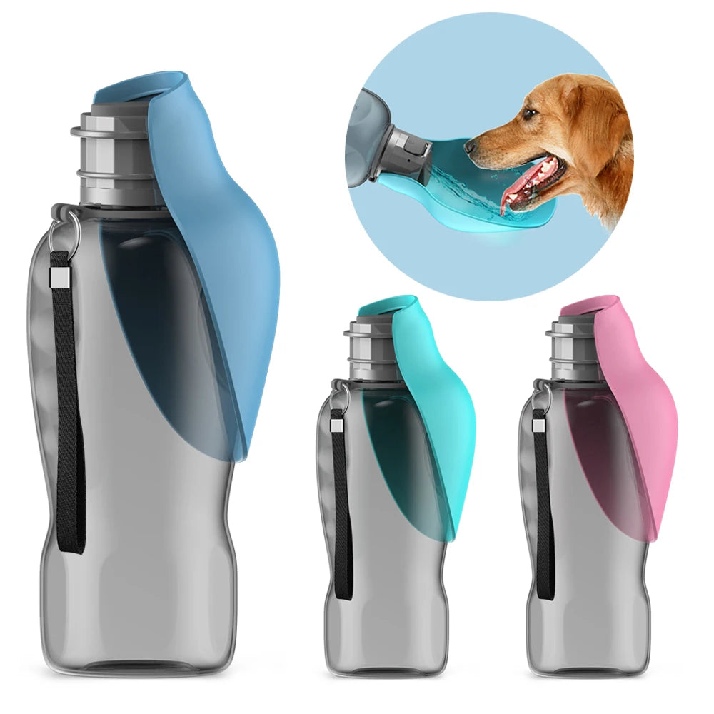 Portable Dog Water Bottle with Dispenser 