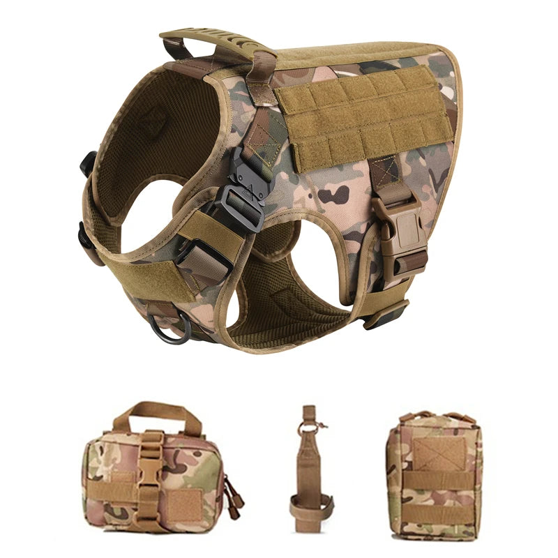 Tactical Harness Kits with Leash and Pack Bags