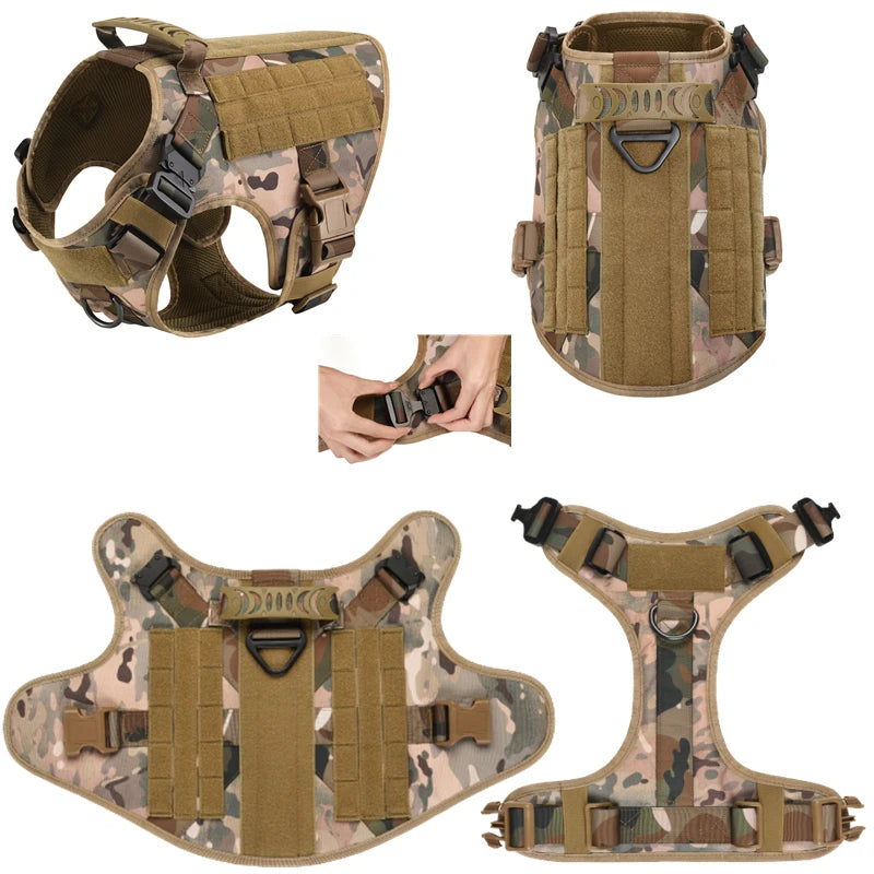 Tactical Harness Kits with Leash and Pack Bags