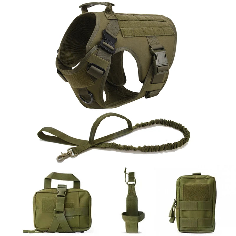 Tactical Harness Kits with Leash and Pack Bags