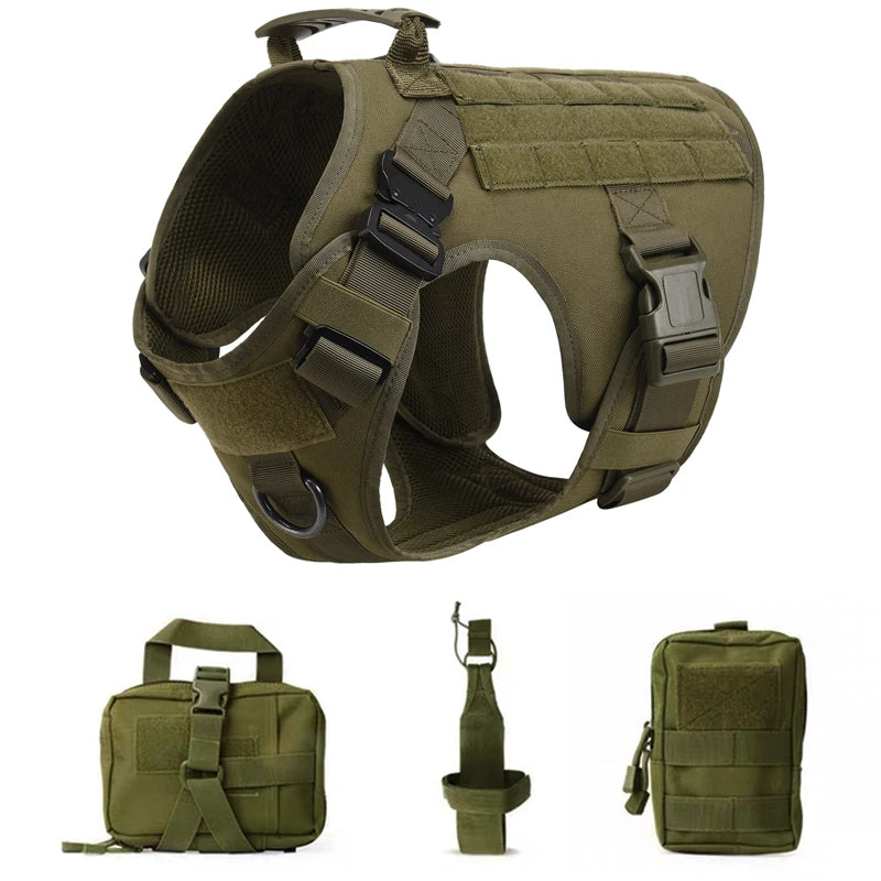 Tactical Harness Kits with Leash and Pack Bags